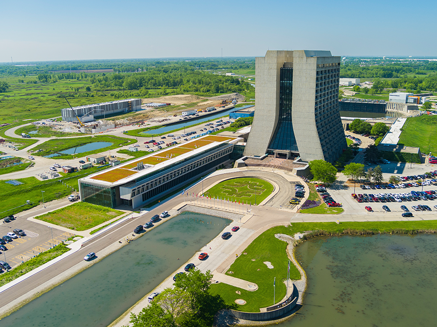 Aerial view of Fermilab