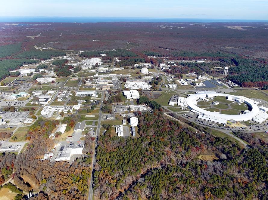 Aerial photo of Brookhaven National Laboratory