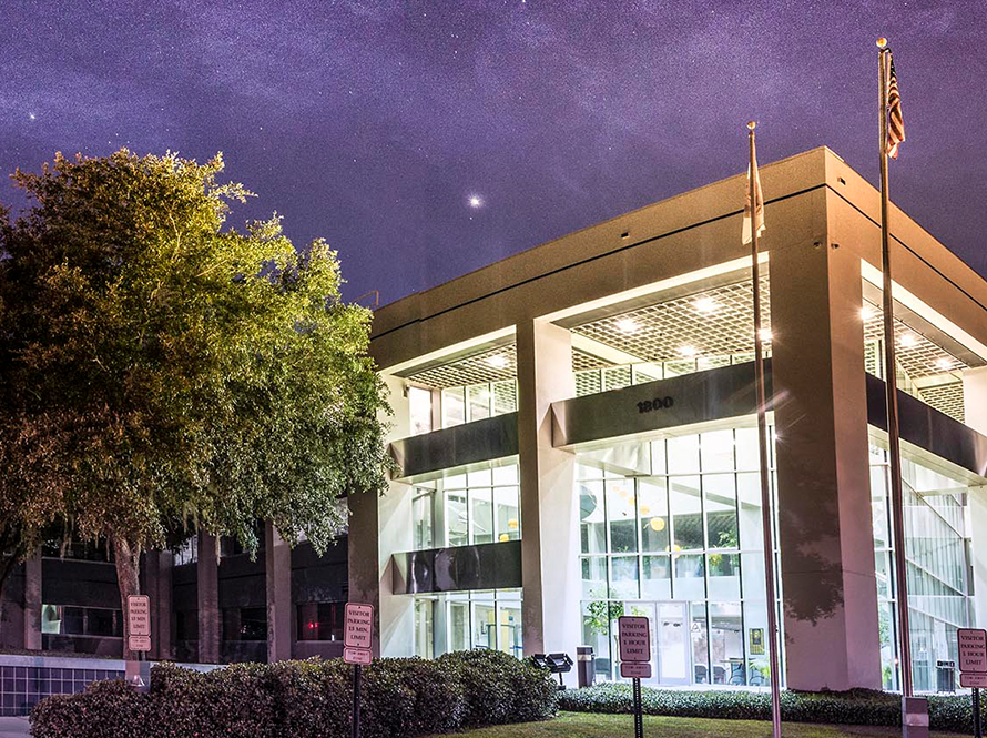 National High Magnetic Field Laboratory Applied Superconductivity Center at night